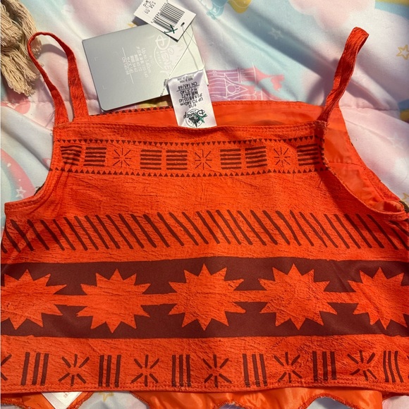 Disney Orange and Brown Dress with Tribal Patterns - Picture 3 of 4